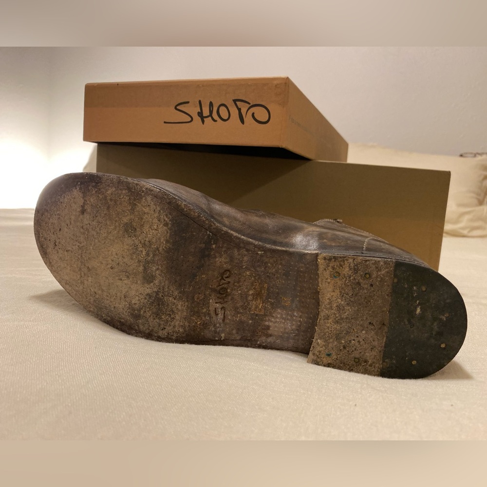 Stunning Shoto Mahogany Brogue Boots - Picture 8 of 12